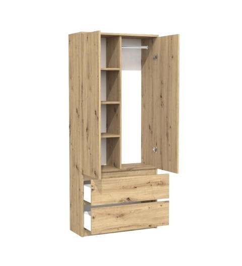 Szafa z półkami i szufladami 90cm SZAF-1008-ART