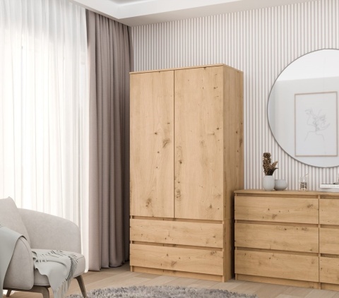 Szafa z półkami i szufladami 90cm SZAF-1008-ART