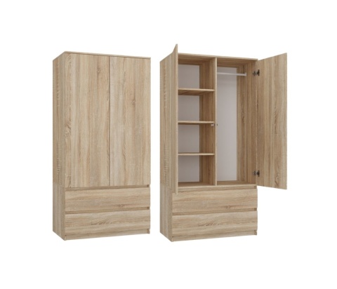 Szafa z szufladami i półkami 90cm SZAF-1008-SON