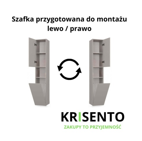 Szafka do małej łazienki LAZ-1315-KASZ