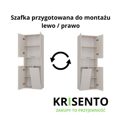 Szafka łazienkowa 60 cm stojąca LAZ-1319-KASZ