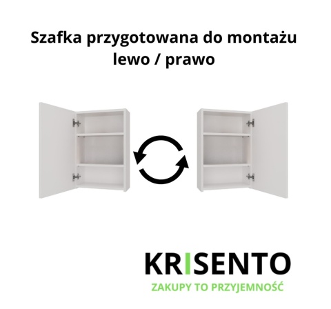 Szafka łazienkowa wisząca 40x60 cm LAZ-1323-BIEL