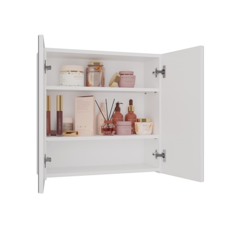 Szafka łazienkowa wisząca z lustrem LAZ-1324-BIEL