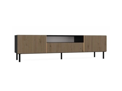 Szafka tv lamele 160cm RTV-507-ART-CZERN-LAM