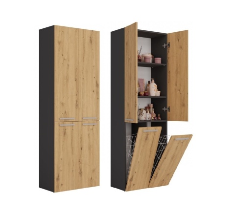 Szafka z koszami na pranie LAZ-1322-ANT-ART