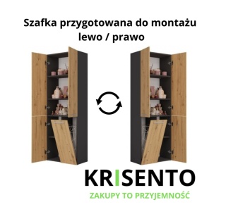 Szafka z koszem na pranie LAZ-1320-ANT-ART