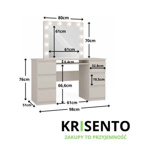 Toaletka kaszmirowa TOA-1603-KASZ