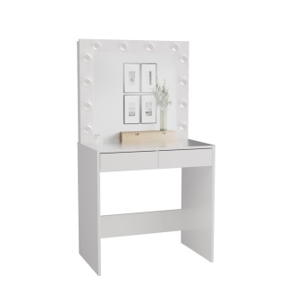 Toaletka z lustrem led TOA-1601-BIEL-MAT