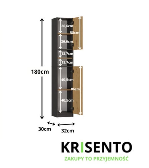 Zestaw szafek do łazienki LAZ-1307-ANT-ART