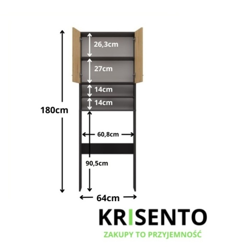 Zestaw szafek do łazienki LAZ-1307-ANT-ART