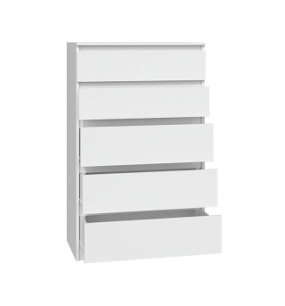 Biała szafka z szufladami KOM-903-BIEL-MAT