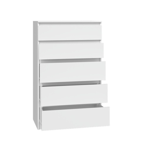 Biała szafka z szufladami KOM-903-BIEL-MAT