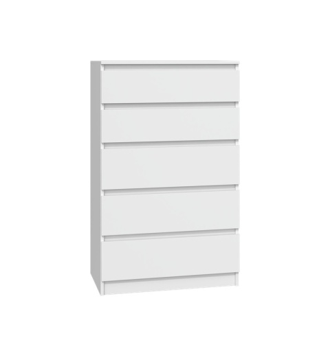 Biała szafka z szufladami KOM-903-BIEL-MAT