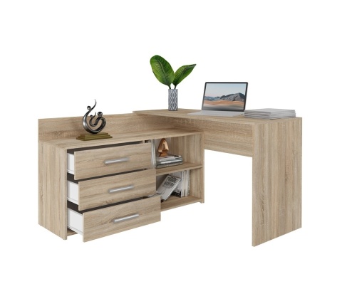 Biurko komputerowe narożne sonoma BIUR-704-SON