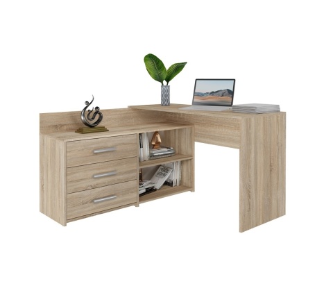 Biurko komputerowe narożne sonoma BIUR-704-SON