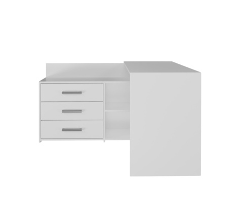 Biurko narożne białe BIUR-704-BIEL-MAT