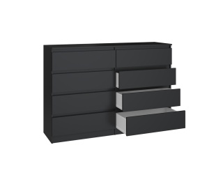 Czarna komoda KOM-908-CZERN-MAT