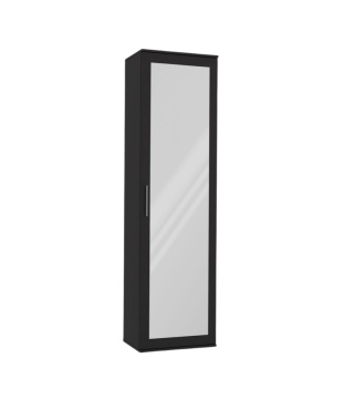 Czarna szafa z lustrem SZAF-1003-CZERN-MAT