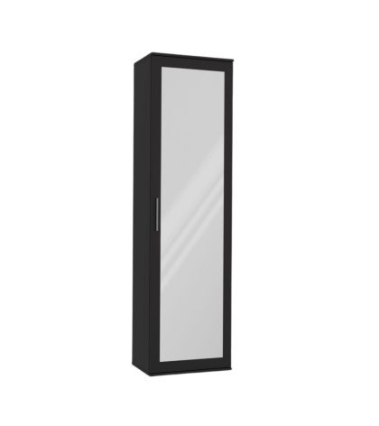 Czarna szafa z lustrem SZAF-1003-CZERN-MAT
