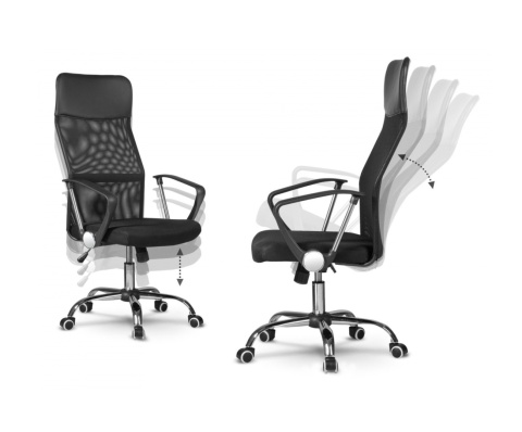 Fotel biurowy siatka FOT-403-CZERN