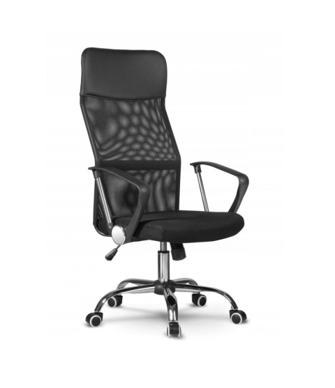 Fotel biurowy siatka FOT-403-CZERN