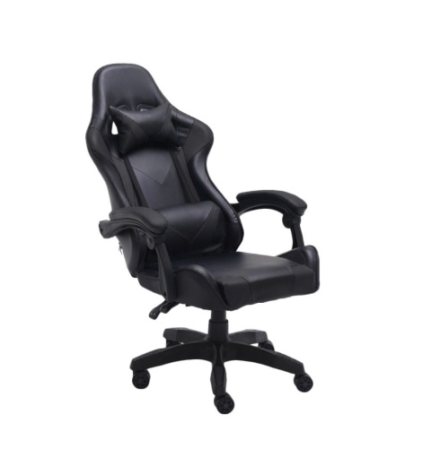 Fotel do grania rozkładany FOT-406-CZERN