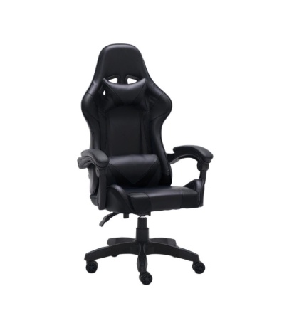 Fotel do grania rozkładany FOT-406-CZERN