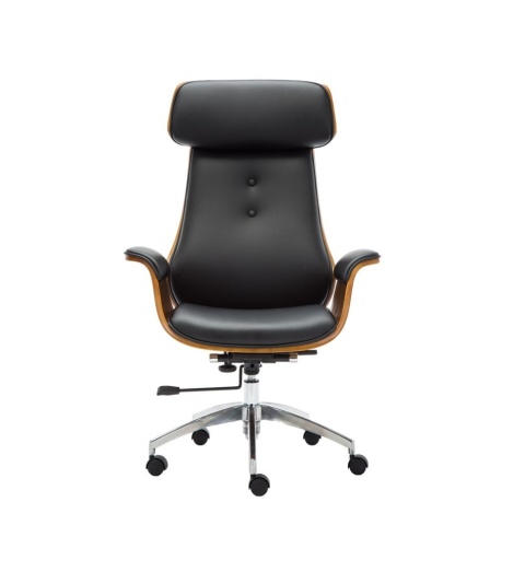 Fotel polerowany orzech czarny FOT-415-ORZ-CZ