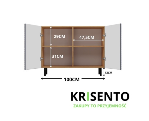 Komoda 100 cm KOM-921-ART-GRAN