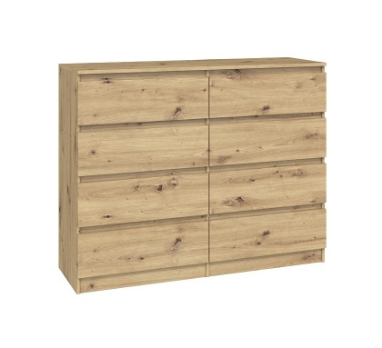Komoda 120 cm dąb artisan KOM-907-ART