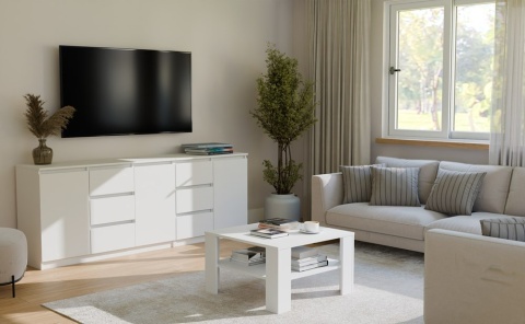 Komoda biała 200 cm KOM-925-BIEL-MAT