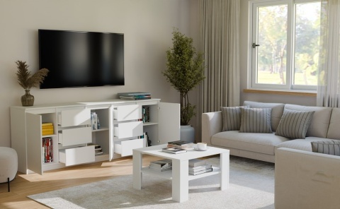 Komoda biała 200 cm KOM-925-BIEL-MAT