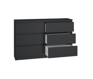 Komoda czarna z szufladami KOM-904-CZERN-MAT