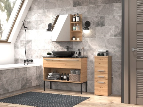 Mała szafka łazienkowa dąb artisan LAZ-1318-ART