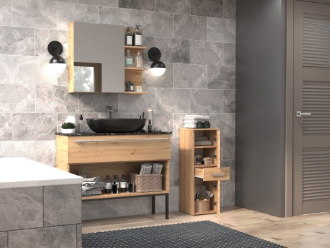 Mała szafka łazienkowa dąb artisan LAZ-1318-ART