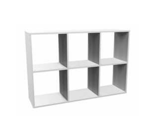 Regał 6 komorowy RE-1408-BIEL-MAT