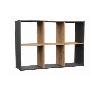 Regał bez pleców komorowy RE-1408-ANT-ART