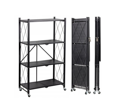 Regał kuchenny na kółkach RE-1416-CZERN