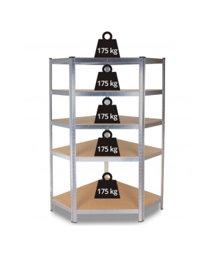 Regał magazynowy narożny RE-1422-MET