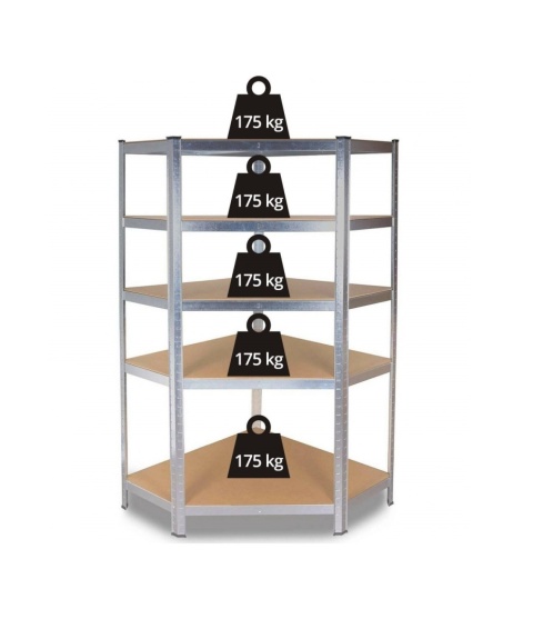 Regał magazynowy narożny RE-1422-MET