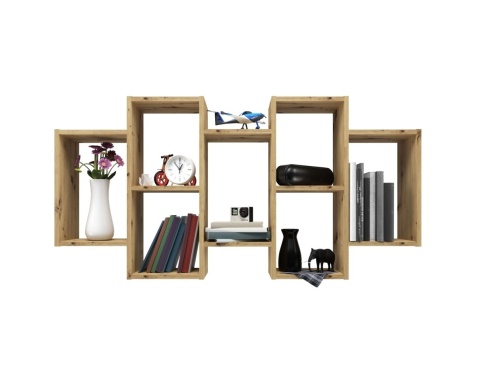 Regał na ścianę wiszący dąb artisan POL-1104-ART