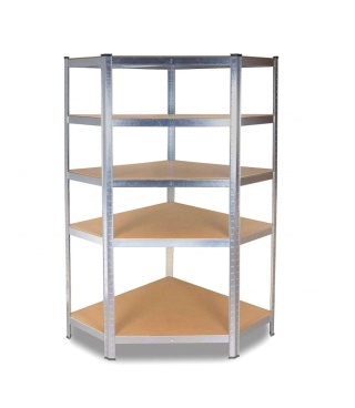 Regał narożny metalowy 180x90x40 cm RE-1423-MET