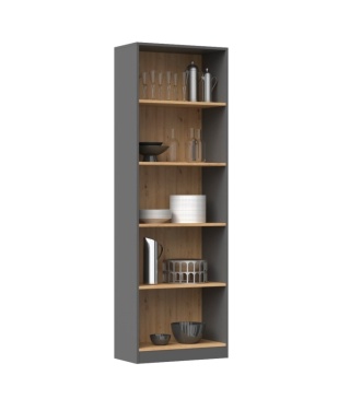 Regał otwarty 60cm antracyt - artisan RE-1403-ANT-ART