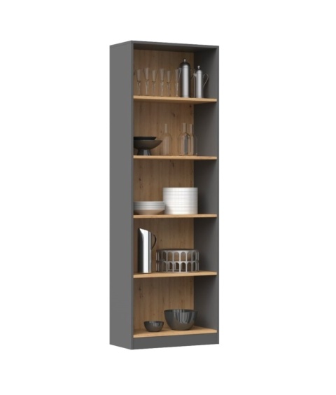 Regał otwarty 60cm antracyt - artisan RE-1403-ANT-ART