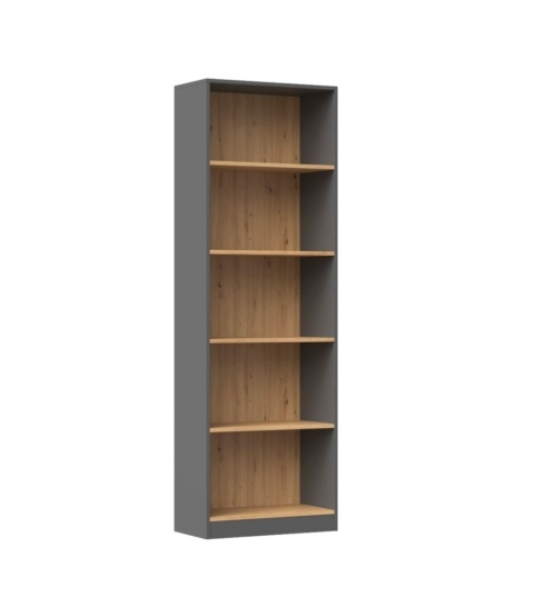 Regał otwarty 60cm antracyt - artisan RE-1403-ANT-ART