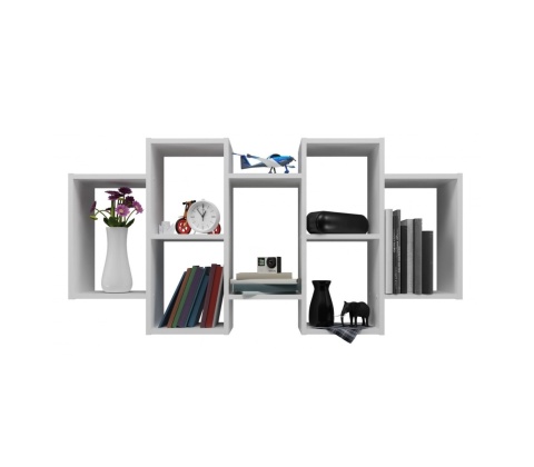 Regał ścienny wiszący POL-1104-BIEL-MAT