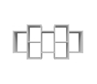 Regał ścienny wiszący POL-1104-BIEL-MAT