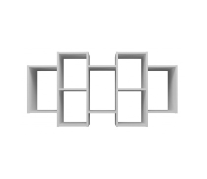 Regał ścienny wiszący POL-1104-BIEL-MAT