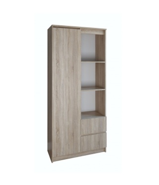 Regał z drzwiami i szufladami RE-1425-SON
