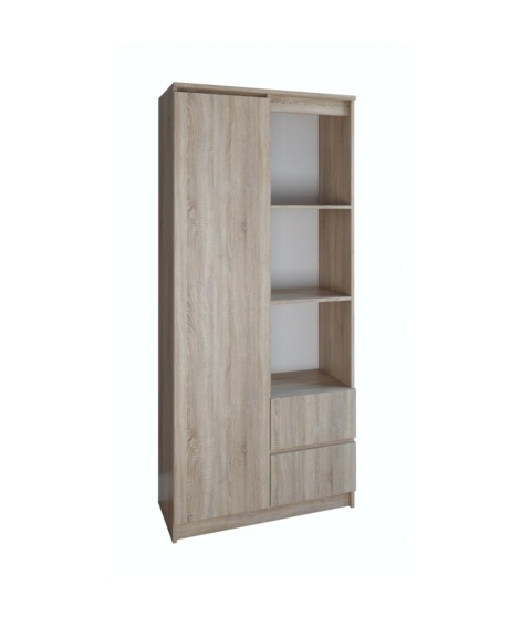 Regał z drzwiami i szufladami RE-1425-SON